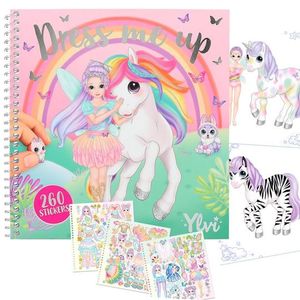 CUADERNO CON CALCOMANAS YLVI DRESS ME UP