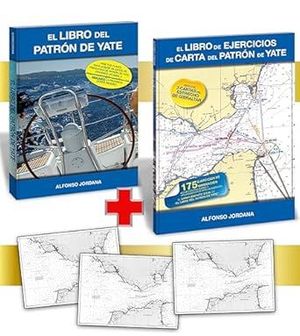 PACK PATRN DE YATE: EL LIBRO DEL PATRN + LIBRO DE EJERCICIOS DE CARTA DE PATRON DE YATE + CARTAS NAUTICA ESTRECHO GIBRALTAR