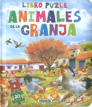 ANIMALES DE LA GRANJA. LIBRO PUZLE (6 PUZLES DE 20 PIEZAS)
