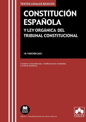 CONSTITUCION ESPAOLA Y LEY ORGANICA DEL TRIBUNAL CONSTITUCIONAL