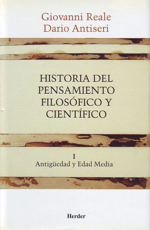 HISTORIA DEL PENSAMIENTO FILOSFICO Y CIENTFICO I