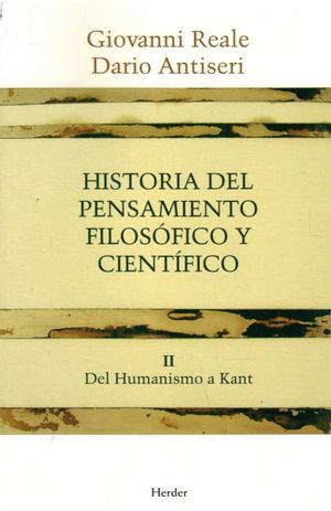 HISTORIA DEL PENSAMIENTO FILOSFICO Y CIENTFICO II