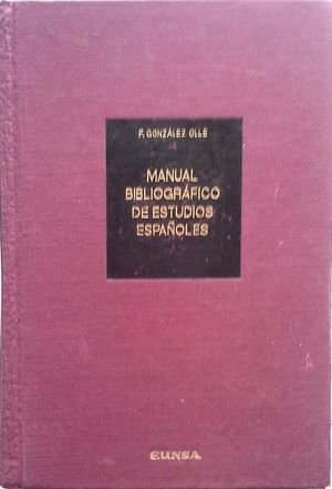 MANUAL BIBLIOGRFICO DE ESTUDIOS ESPAOLES