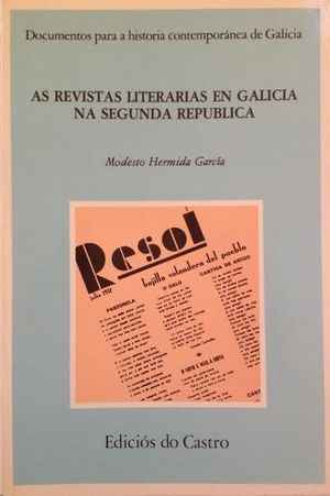 AS REVISTAS LITERARIAS EN GALICIA NA SEGUNDA REPBLICA