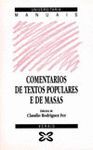COMENTARIOS DE TEXTOS POPULARES E DE MASAS