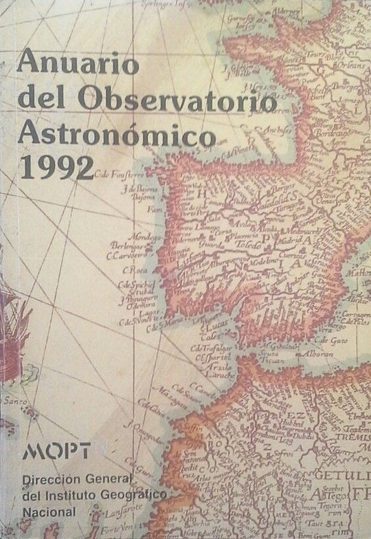 ANUARIO DEL OBSERVATORIO ASTRONMICO DE MADRID PARA 1992