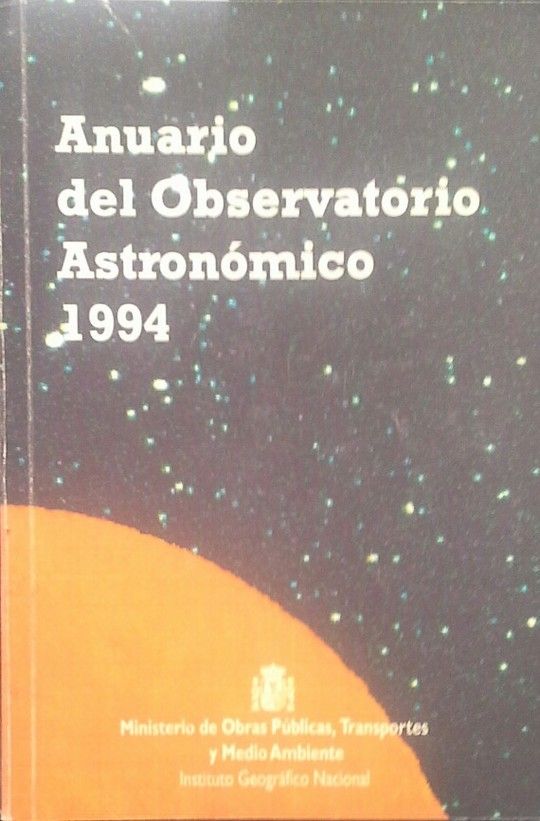 ANUARIO DEL OBSERVATORIO ASTRONMICO DE MADRID PARA 1994