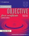 OBJECTIVE FIRST CERTIFICATE STUDENT'S BOOK WITHOUT ANSWERS AND 100 TIPS WRITING