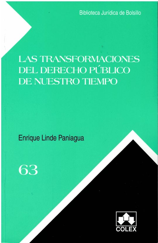 TRANSFORMACIONES DEL DERECHO PBLICO DE NUESTRO TIEMPO, LAS