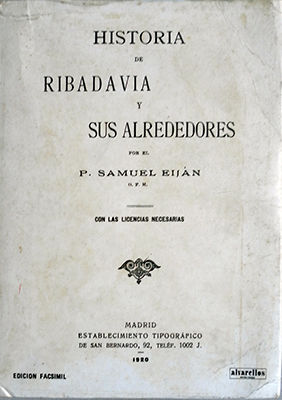 HISTORIA DE RIBADAVIA Y SUS ALREDEDORES (FACS)