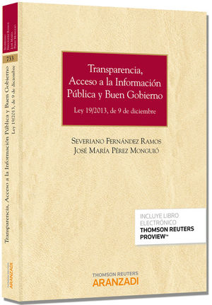 TRANSPARENCIA, ACCESO A LA INFORMACIN PBLICA Y BUEN GOBIERNO (PAPEL + E-BOOK)