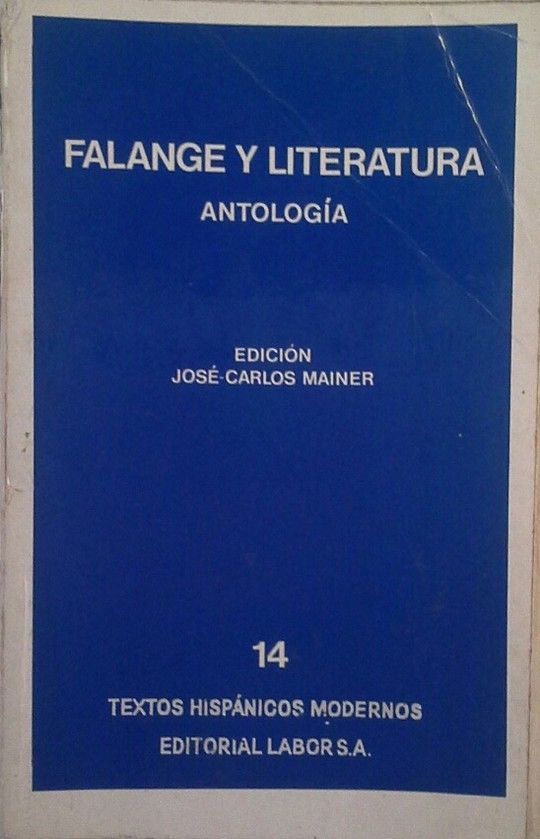 FALANGE Y LITERATURA - ANTOLOGA