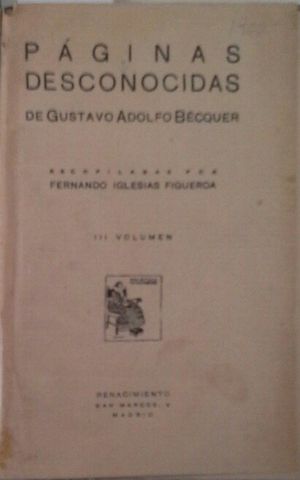 PGINAS DESCONOCIDAS DE GUSTAVO ADOLFO BCQUER - III VOLUMEN