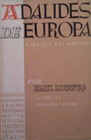 ADALIDES DE EUROPA - DIBUJOS DEL NATURAL